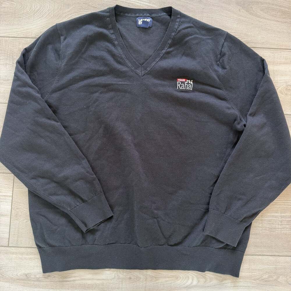 Lands End Team Rahal Racing V-Neck Sweater Mens